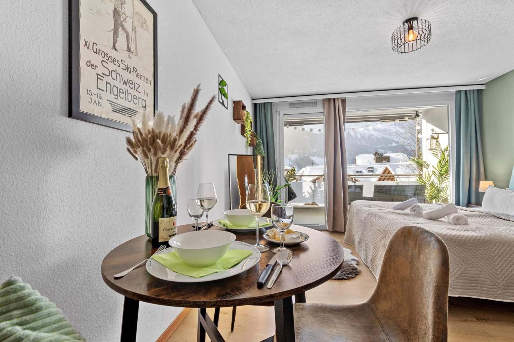 Zentrales Studio Mit Mega Bergblick, Titlis, Luzern, Lake, Kurpark Engelberg Exterior foto